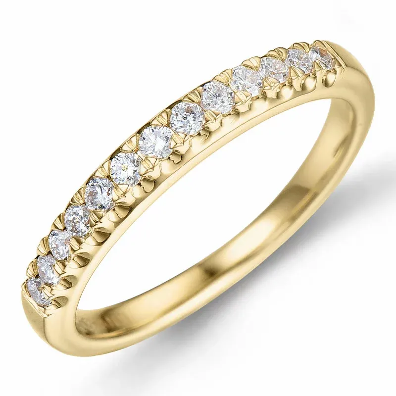 lab grown Diamant Memoirering in 9 Karat Gold 0,26 ct - Schmuck - Günstige Schmuck online kaufen hier auf Chanti