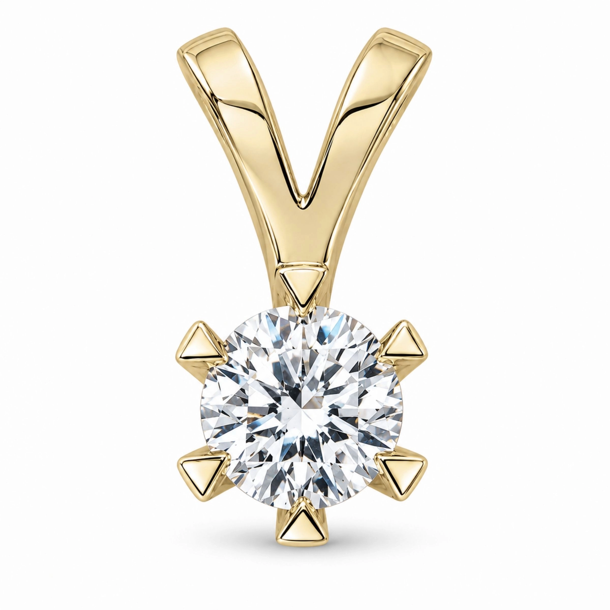 lab grown Diamant Anhänger in 9 karat Gold 1,0 ct - Schmuck - Günstige Schmuck online kaufen hier auf Chanti