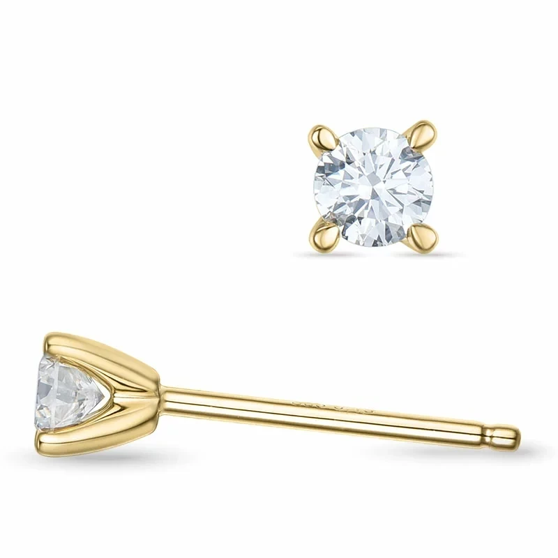 2 x 0,15 ct lab grown Diamant Solitärohrstecker in 9 Karat Gold mit lab grown Diamant - Schmuck - Günstige Schmuck online kaufen hier auf Chanti