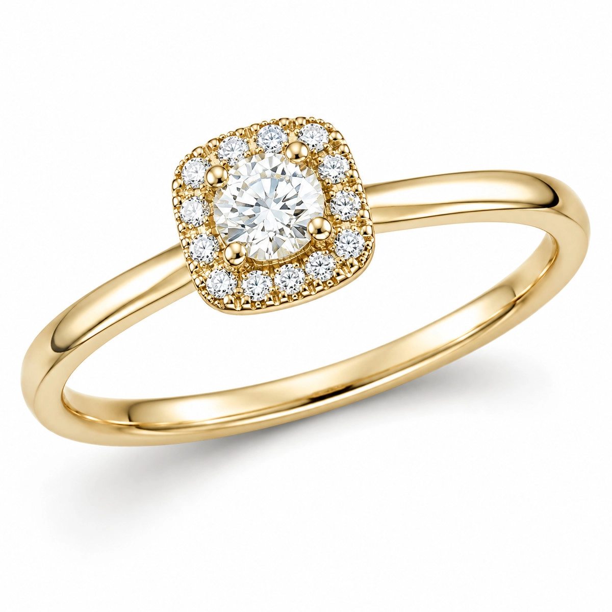 lab grown Diamant Ring in 14 Karat Gold 0,20 ct 0,07 ct - Schmuck - Günstige Schmuck online kaufen hier auf Chanti
