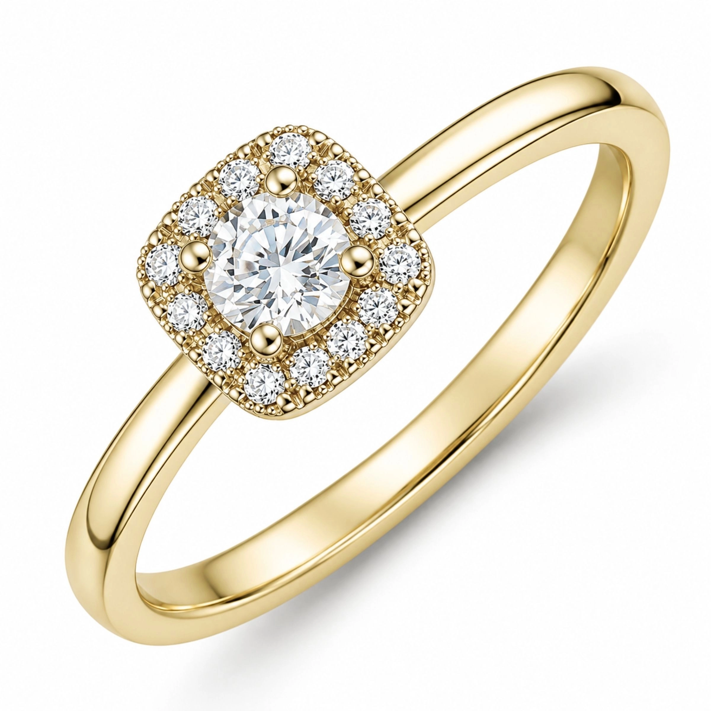 lab grown Diamant Ring in 14 Karat Gold 0,20 ct 0,07 ct - Schmuck - Günstige Schmuck online kaufen hier auf Chanti