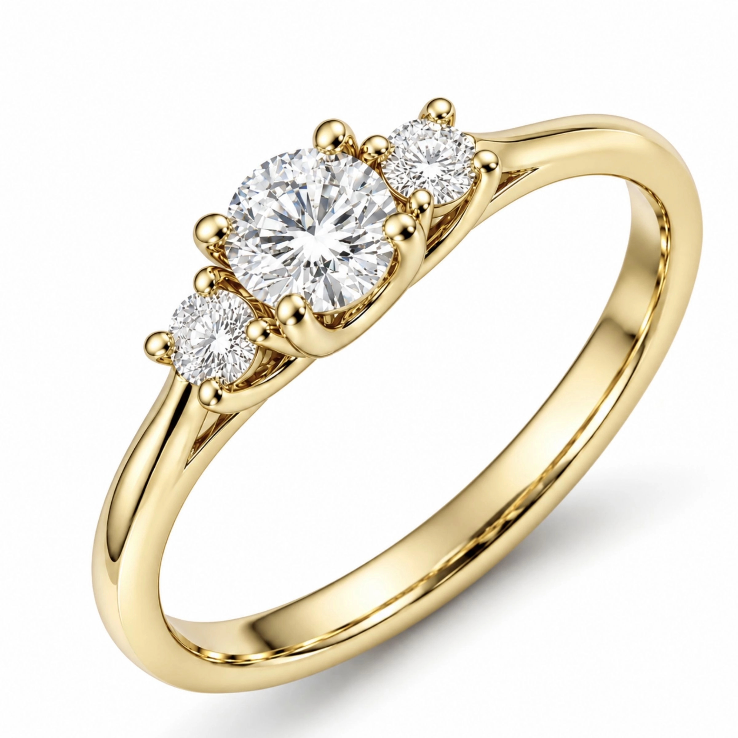 lab grown Diamant Ring in 14 Karat Gold 0,25 ct 0,26 ct - Schmuck - Günstige Schmuck online kaufen hier auf Chanti