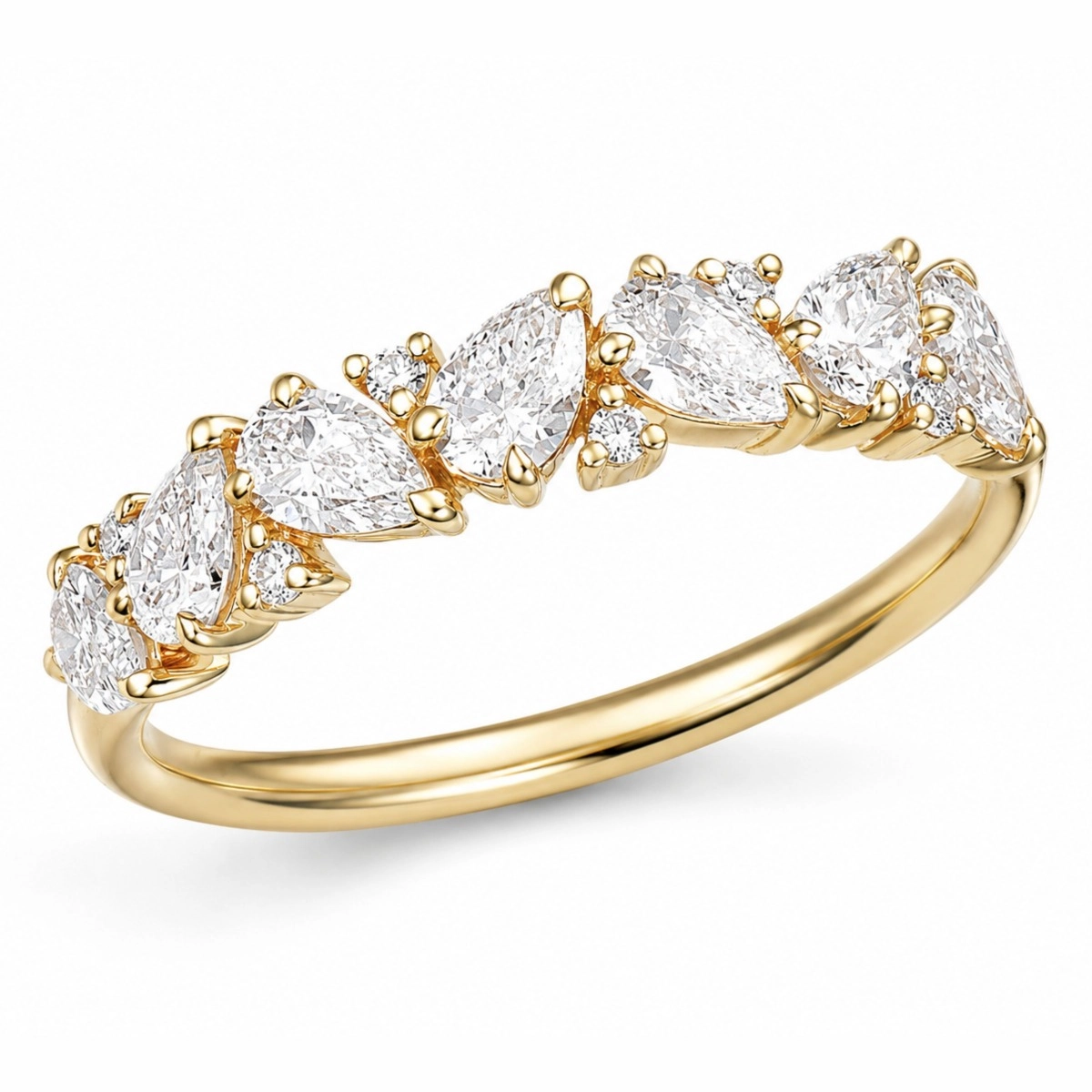 lab grown Diamant Ring in 14 Karat Gold 0,94 ct 0,05 ct - Schmuck - Günstige Schmuck online kaufen hier auf Chanti