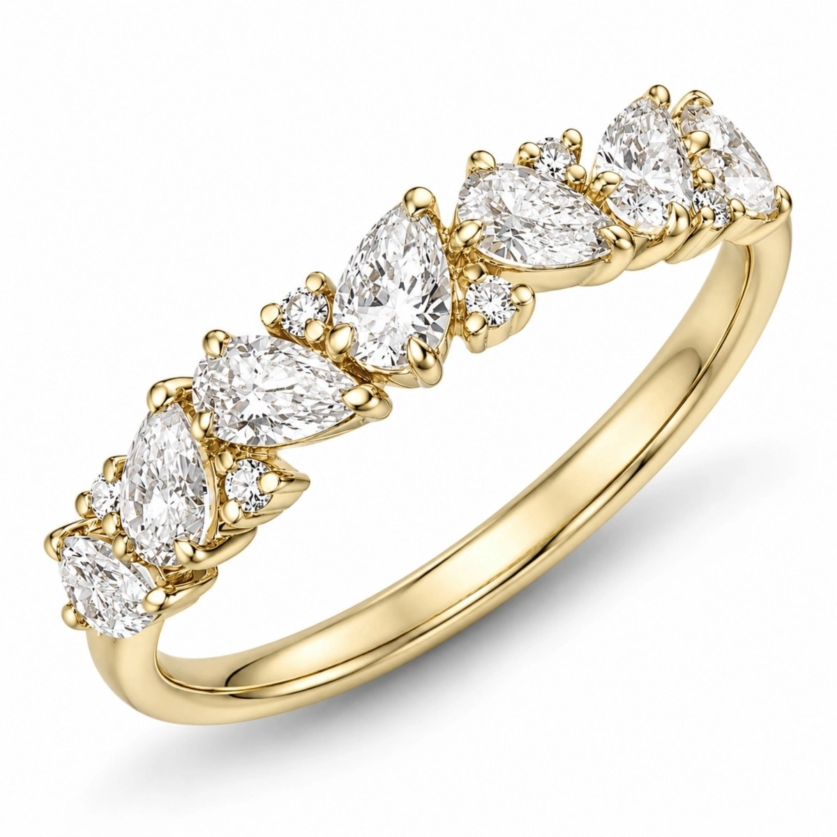 lab grown Diamant Ring in 14 Karat Gold 0,94 ct 0,05 ct - Schmuck - Günstige Schmuck online kaufen hier auf Chanti