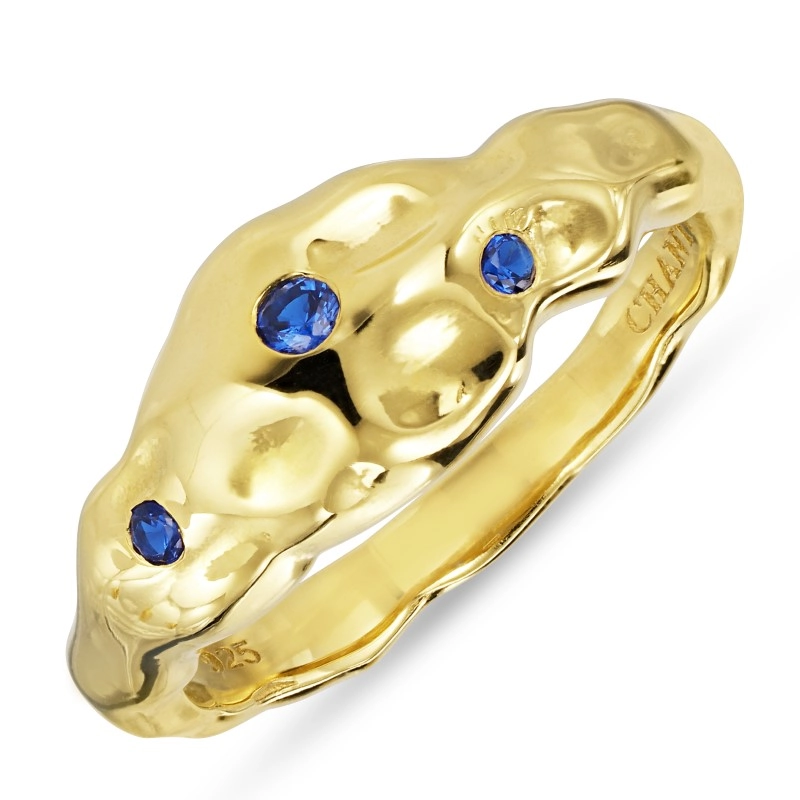 blauem Zirkon Ring aus vergoldetem Sterlingsilber - Zirkonia Ring - Finden Sie stilvollen Zirkon Ringe hier