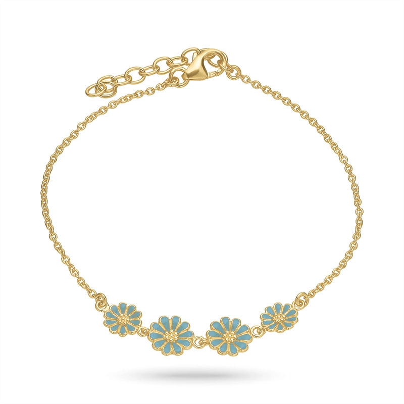 Marguerite blauem Armband aus vergoldetem Sterlingsilber - Maggie - Maggie