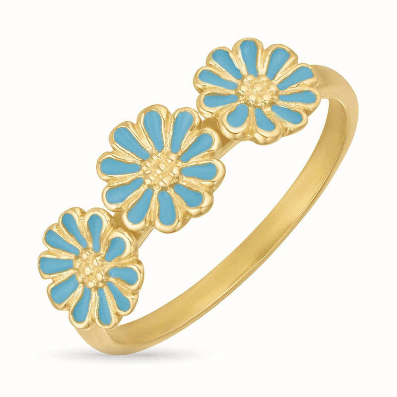 Marguerite blauem Ring aus vergoldetem Sterlingsilber - Maggie - Maggie