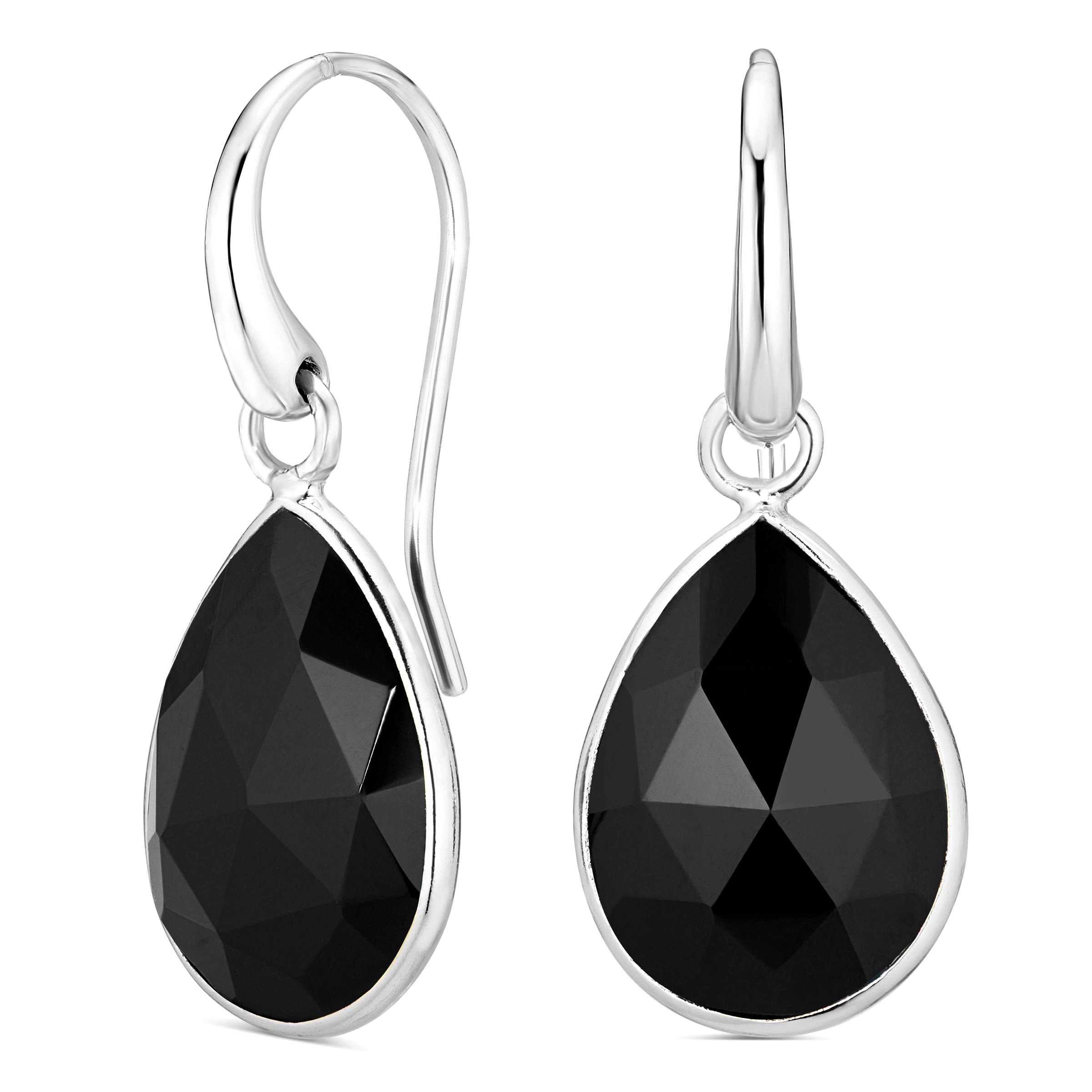 schwarzem Onyx Ohrringe in Silber - Schmuck - Günstige Schmuck online kaufen hier auf Chanti