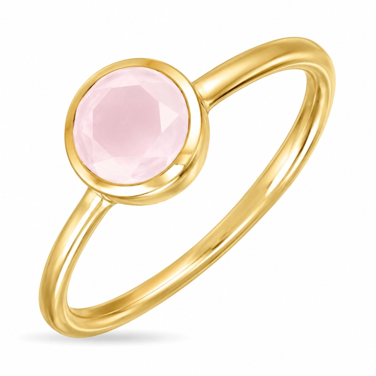 rose Bergkristall Ring aus vergoldetes Messing - Loom Stones - Schmuck - Günstige Schmuck online kaufen hier auf Chanti
