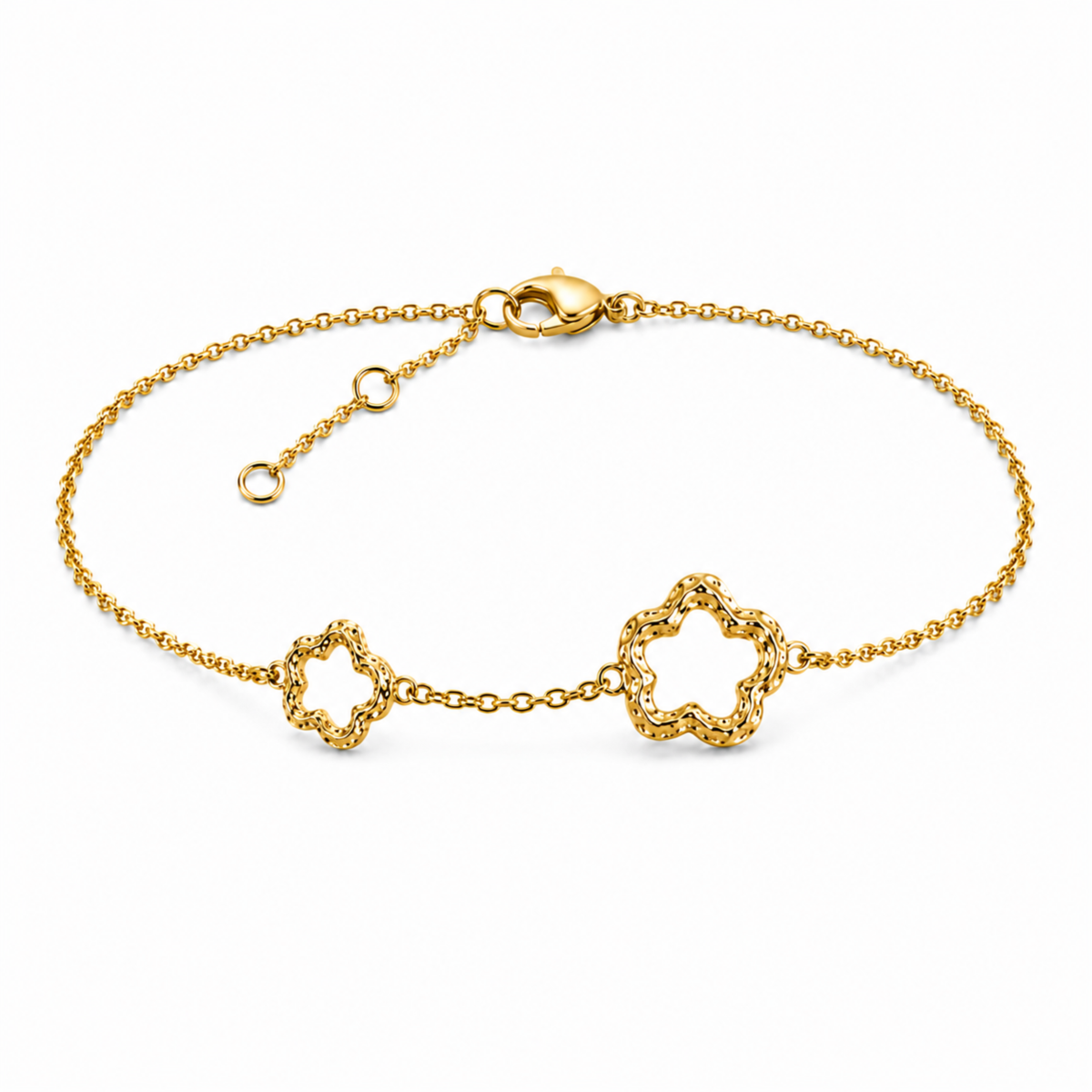 Blumen Armband aus vergoldetes Messing - Eliné - Schmuck - Günstige Schmuck online kaufen hier auf Chanti