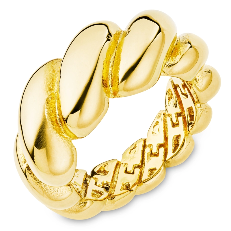 Wasserfest Ring aus vergoldetem Edelstahl - OCEANA