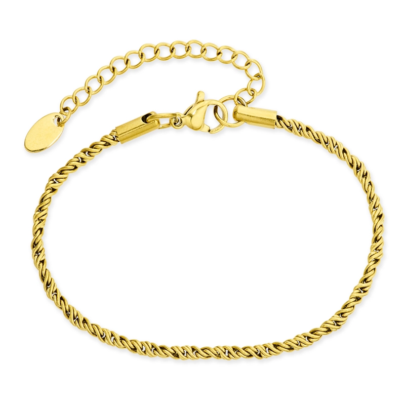 Wasserfest Armband aus vergoldetem Edelstahl x 2,4 mm - OCEANA - Schmuck - Günstige Schmuck online kaufen hier auf Chanti