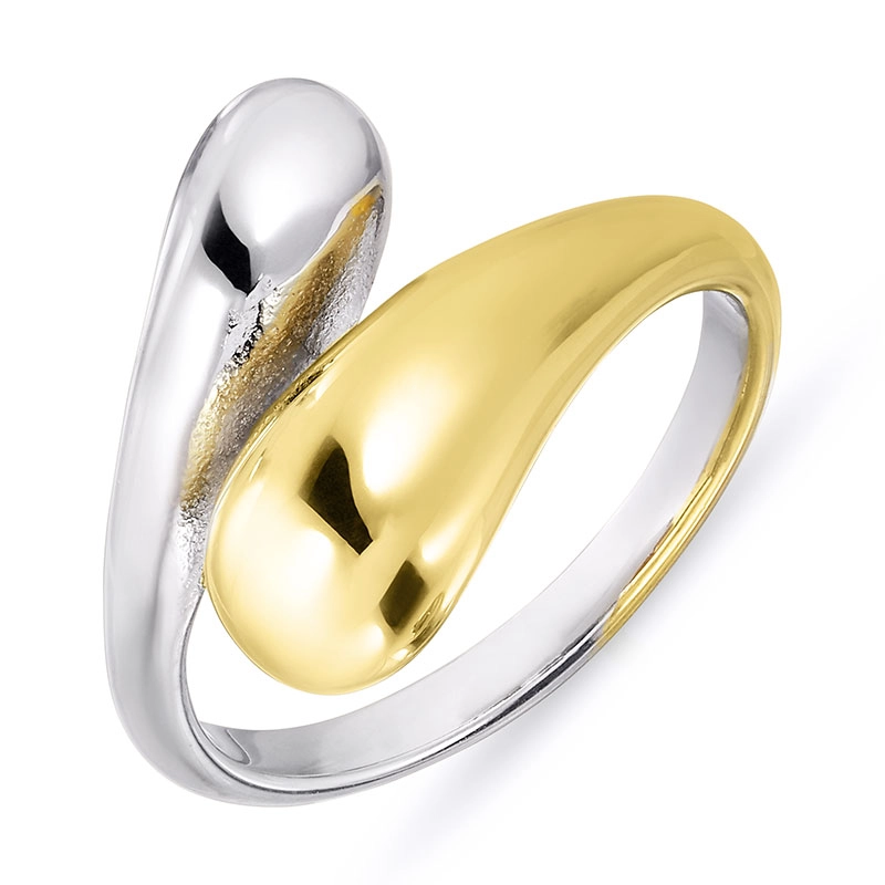 Wasserfest justierbar Ring Gr.54-58 aus vergoldetem Stahl - OCEANA - Ringe aus vergoldetem Silber