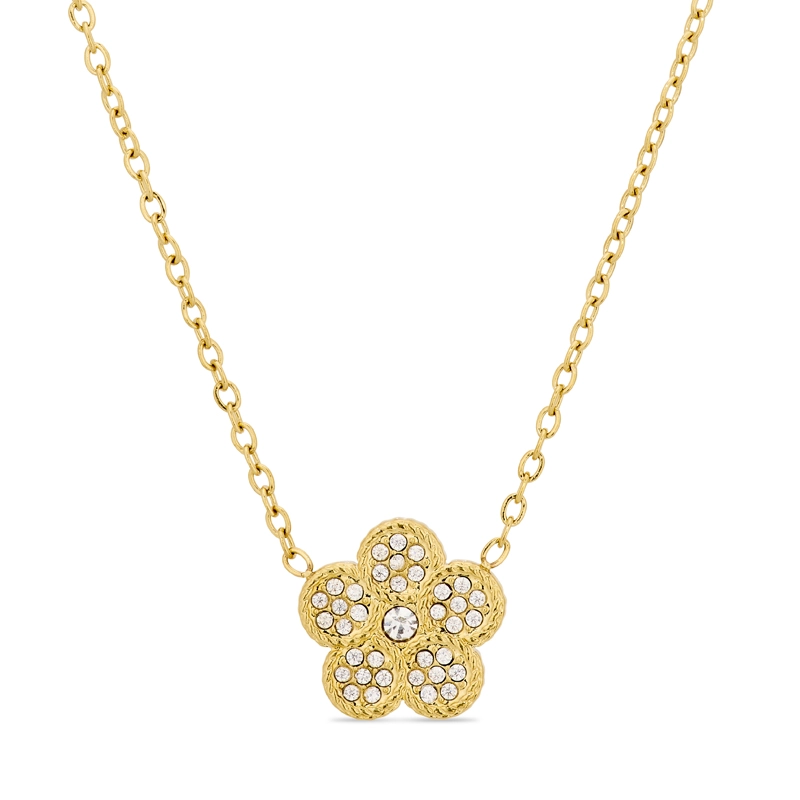 Wasserfest Blumen Halskette aus vergoldetem Stahl - OCEANA - Schmuck mit Formen