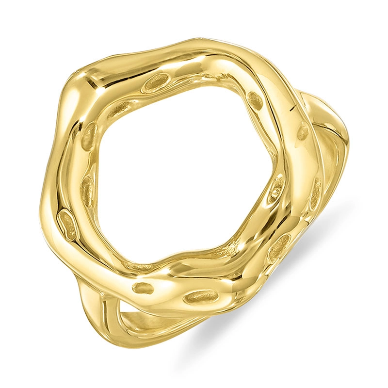 Wasserfest Ring aus vergoldetem Edelstahl - OCEANA - Wasserfester Schmuck