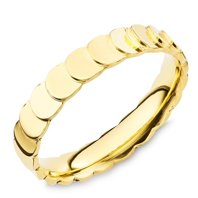 Wasserfest Ring aus vergoldetem Edelstahl - OCEANA