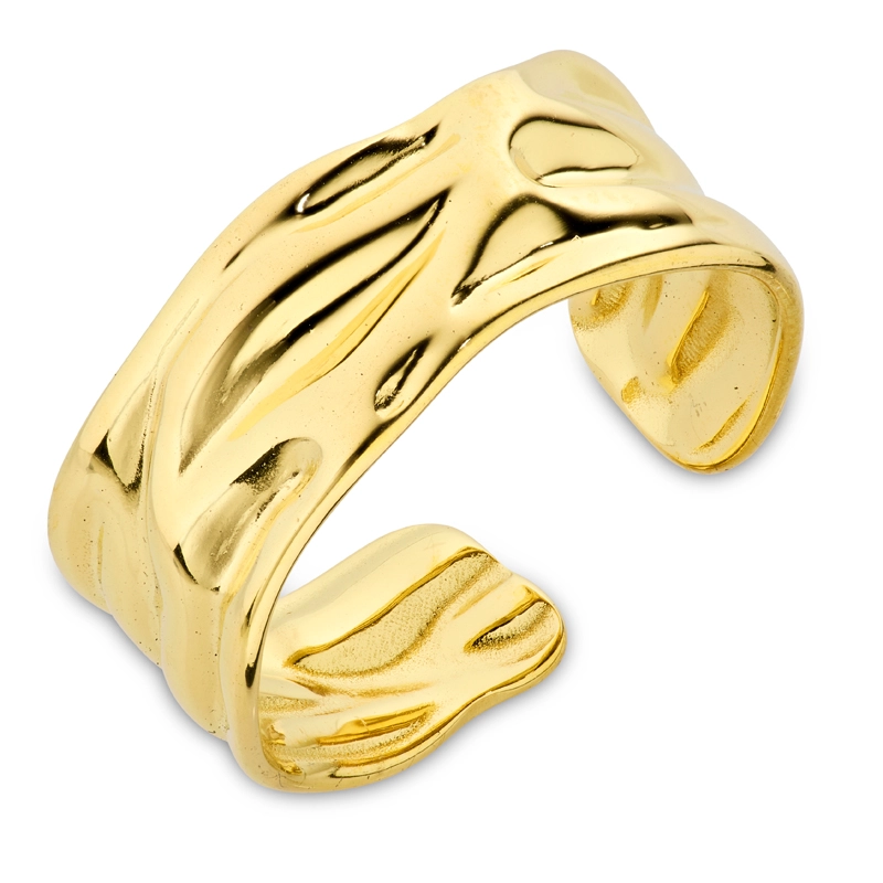 Wasserfest justierbar Ring Gr.54-58 aus vergoldetem Edelstahl - OCEANA - Ringe