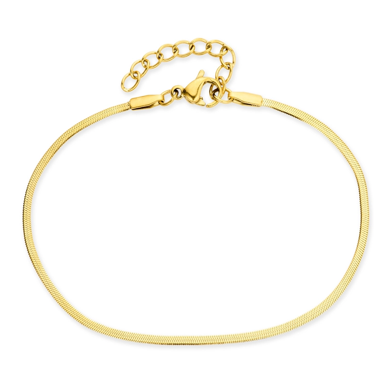 Wasserfest Schlangenarmband aus vergoldetem Edelstahl x 1,5 mm - OCEANA - Schmuck - Günstige Schmuck online kaufen hier auf Chanti