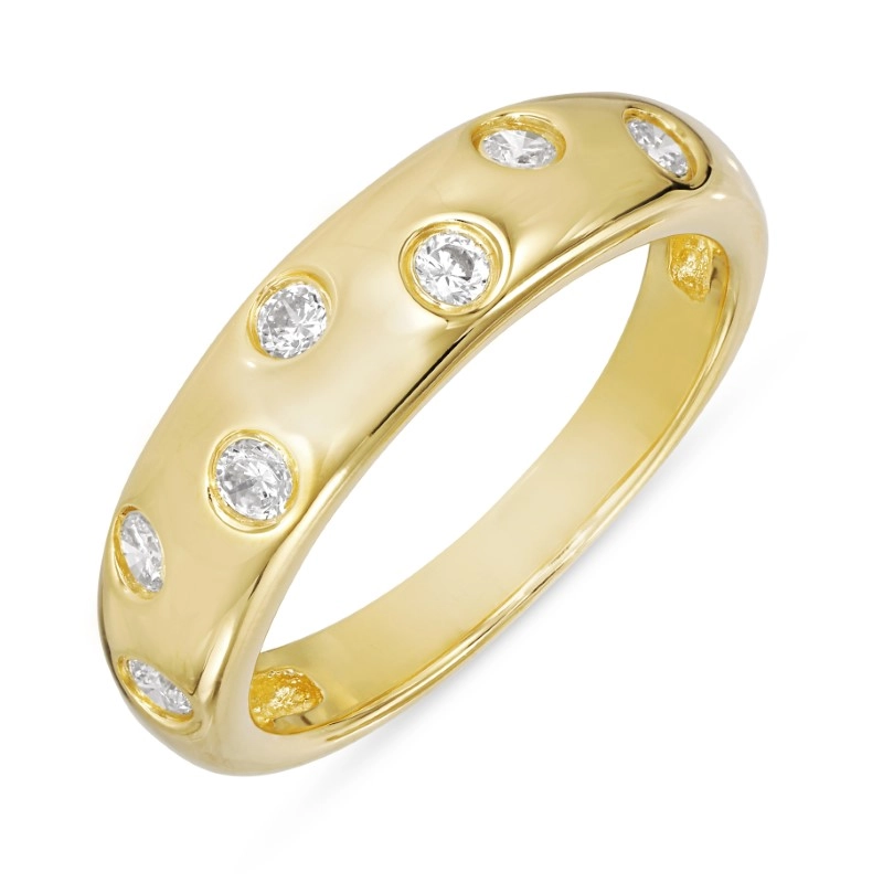 Zirkon Ring aus vergoldetem Sterlingsilber - Zirkonia Ring - Finden Sie stilvollen Zirkon Ringe hier