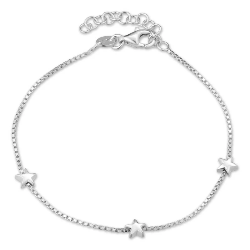 Stern Armband aus Silber und Anhänger aus Silber - Stern Armband - Armbänder mit Sternen in hoher Qualität