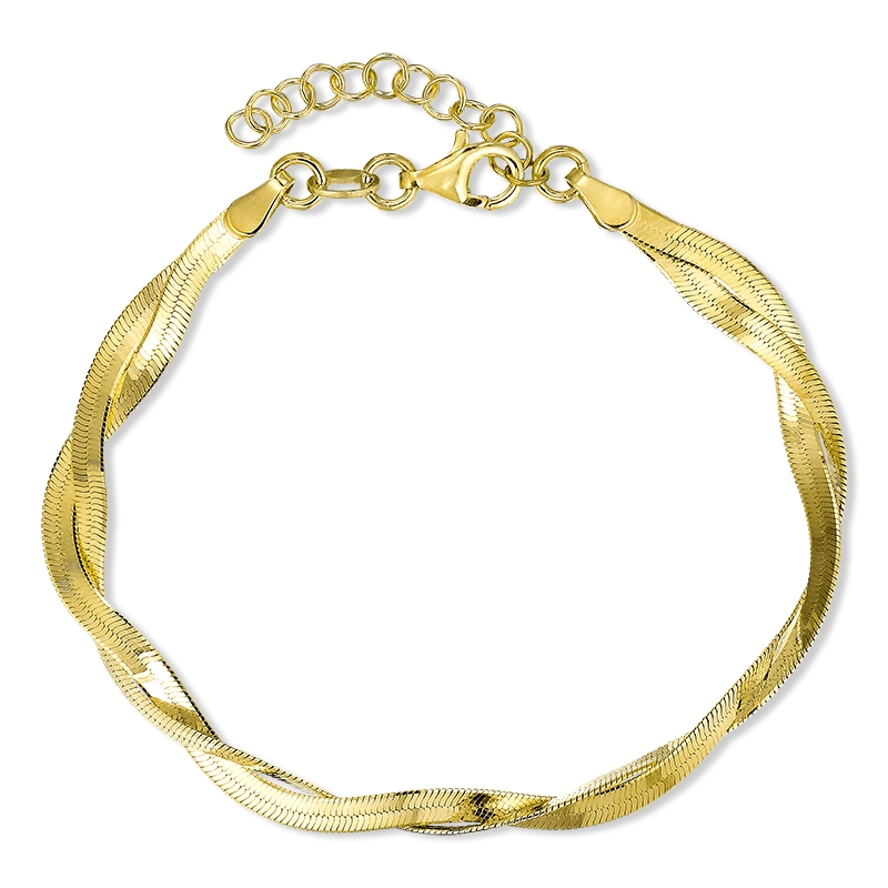 Armband aus vergoldetem Sterlingsilber x 5,4 mm - Armbänder