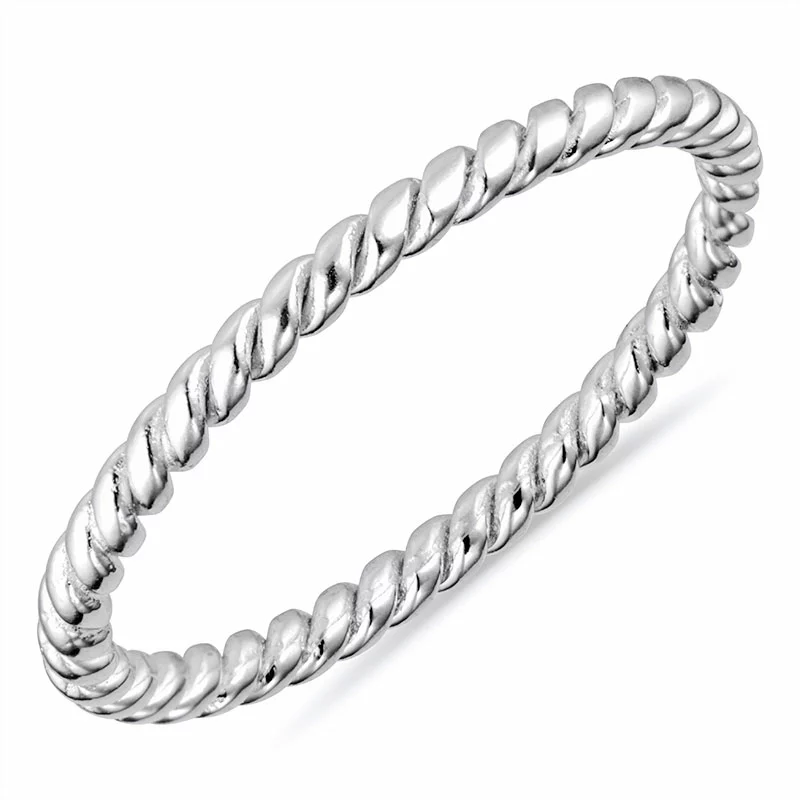 Simple Rings Ring aus Silber - Geflochten Ringe
