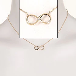 infinity Halskette aus vergoldetem Sterlingsilber - Infinity Halsketten