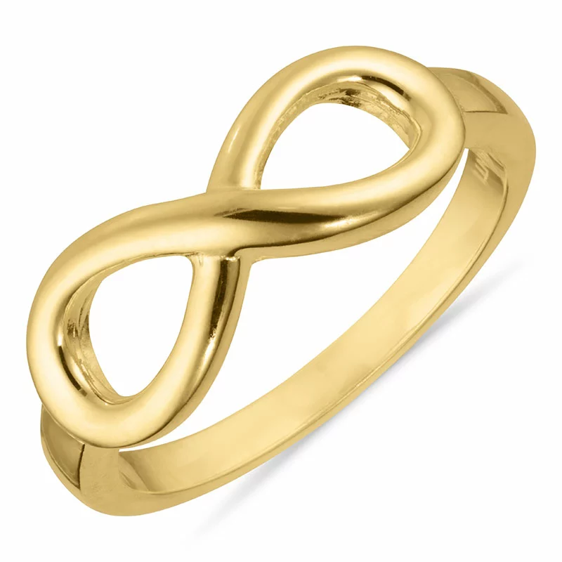 infinity Ring aus vergoldetem Sterlingsilber - Infinity Ringe