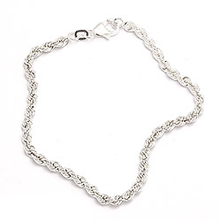 BNH cordel-Armband aus Silber 17 cm x 3,2 mm - Armband aus Silber