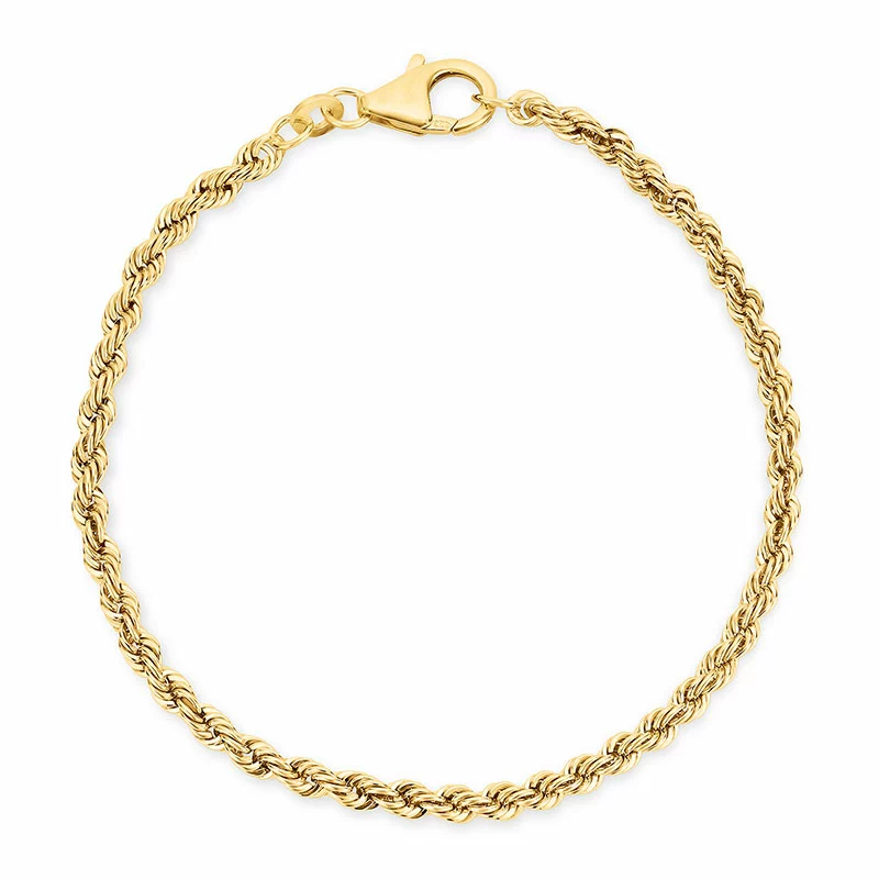 BNH cordel-Armband aus 8 Karat Gold 17 cm x 2,7 mm - BNH