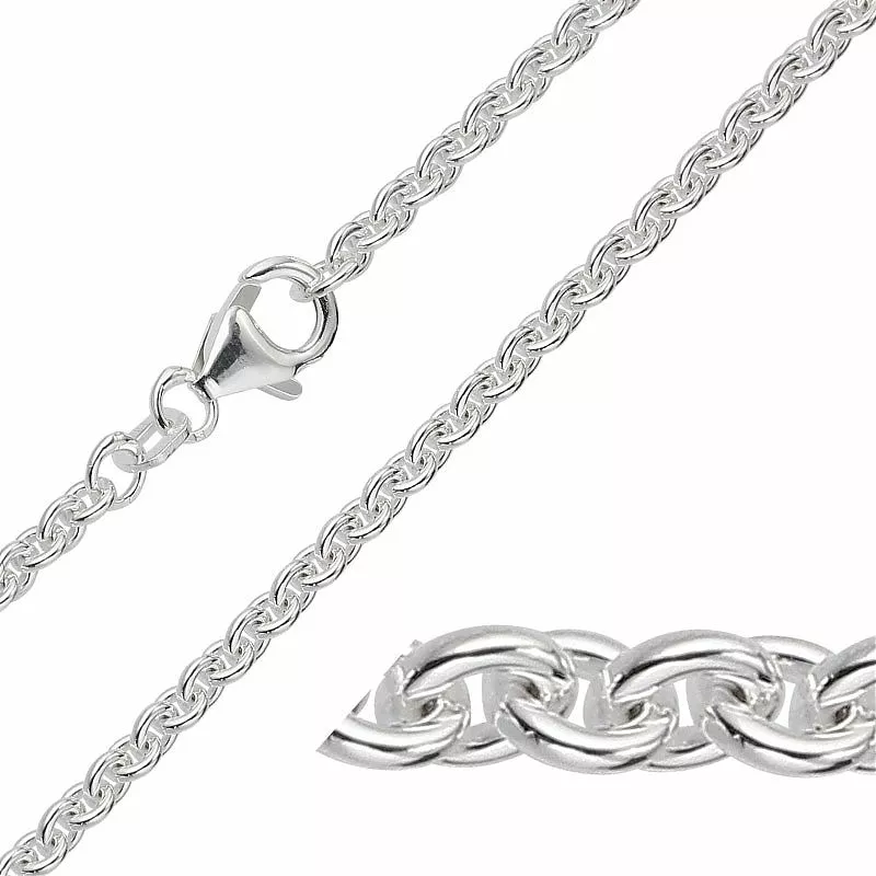 BNH Anker runden Armband aus Silber 21 cm x 3,1 mm - BNH