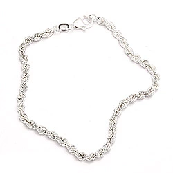 Bnh cordel-armband aus silber 18,5 cm x 3,2 mm - BNH