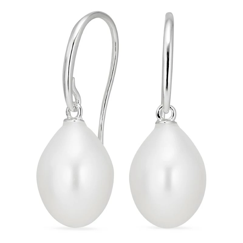 Perle Ohrringe in Silber - Naturperlen