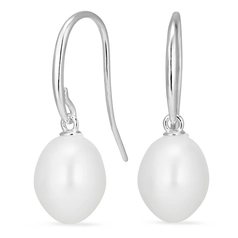 Perle Ohrringe in Silber - Naturperlen
