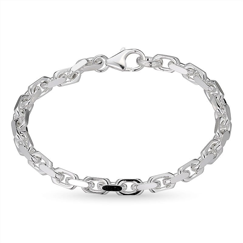 BNH Anker facet armband aus Silber 17 cm x 5,7 mm - Armbänder