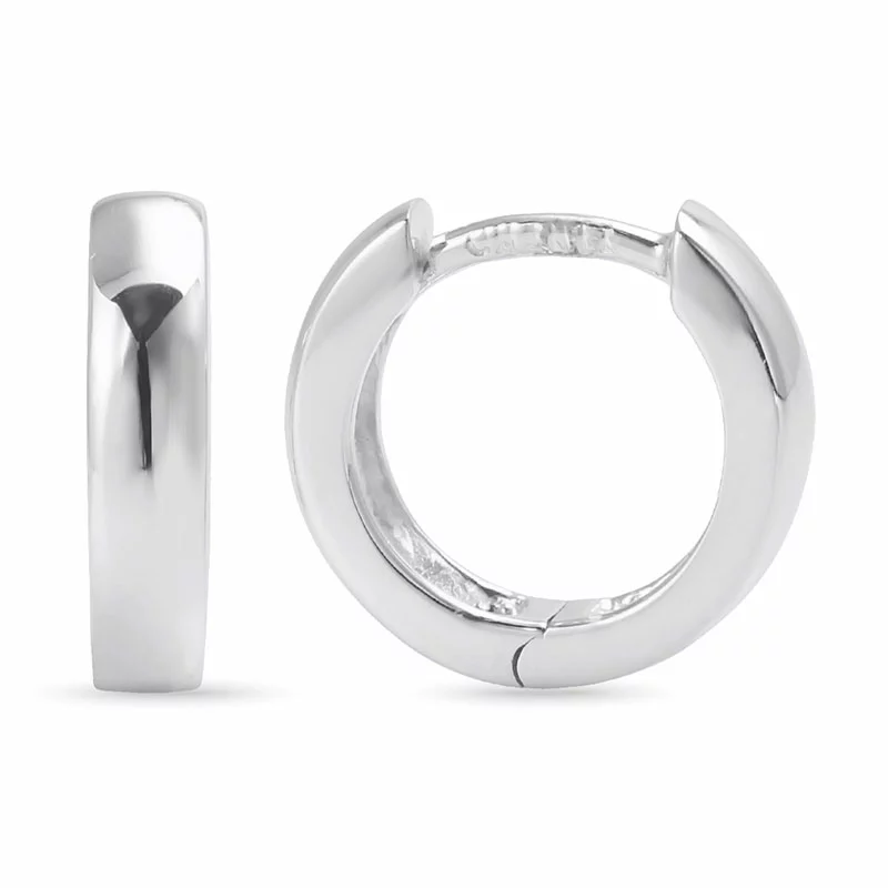 14 mm Kreole in Silber - Creolen aus Silber - Finden Sie hier moderne Silber Creolen