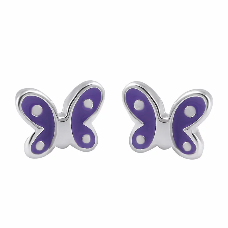 Schmetterlinge Ohrstecker in Silber - Ohrringe mit Schmetterling - Schöne Damenohrringe - Online