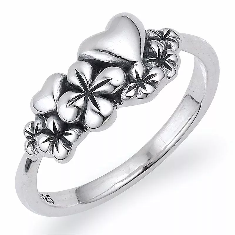 Bezaubernd blumen ring aus silber - Blumenringe - Schöne Ringe mit Blumen - Bestellen Sie hier