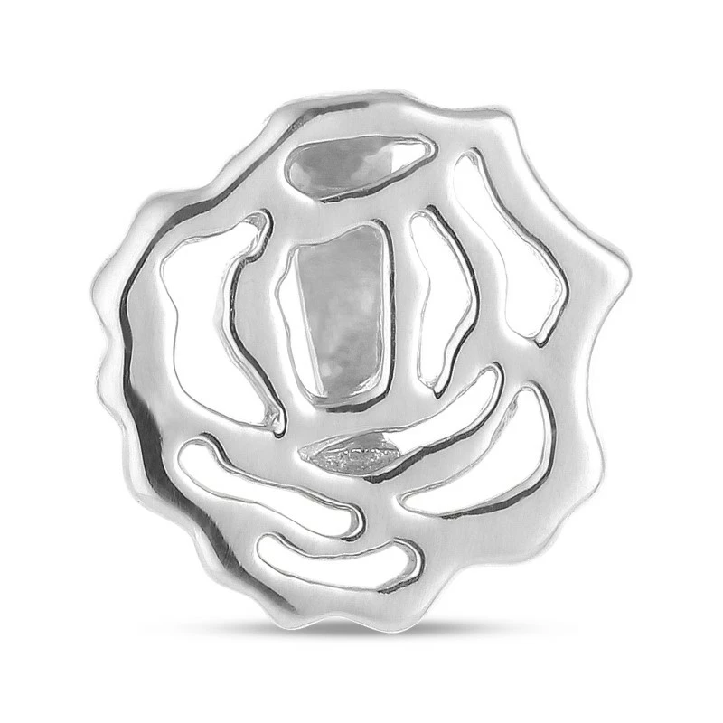 Geburtsblume Juni Rose Anhänger aus Silber - Anhänger aus Silber