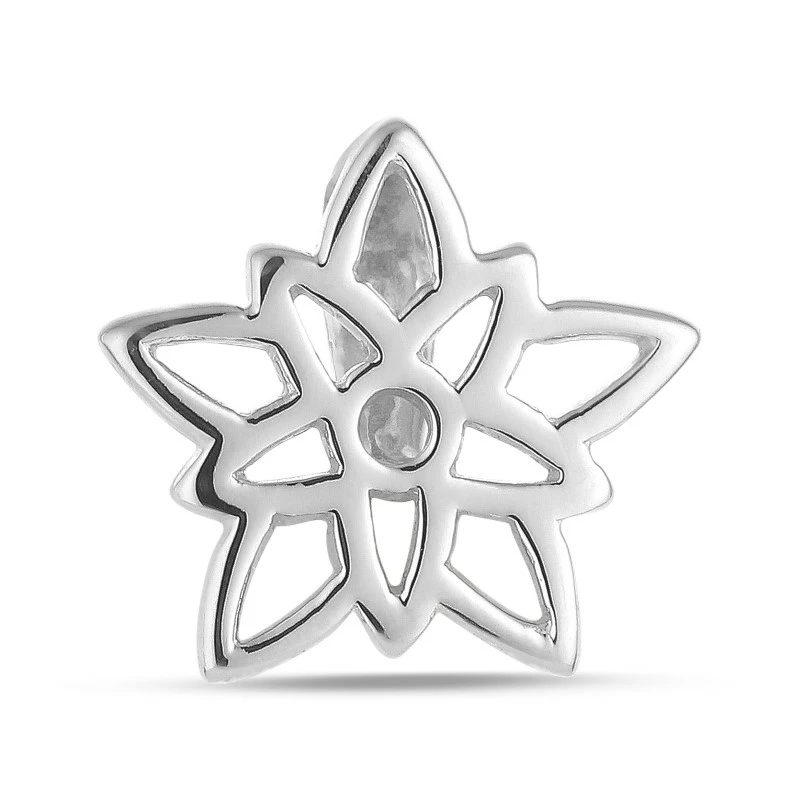 Geburtsblume Dezember Weihnachtsstern Anhänger aus Silber - Anhänger aus Silber