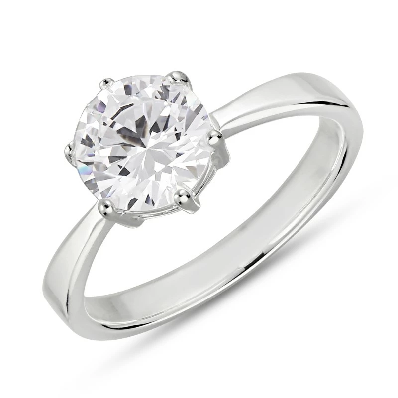 Zirkon Ring aus Silber - Solitär Ring - Modernen Solitärringe, kaufen eine Solitärring hier