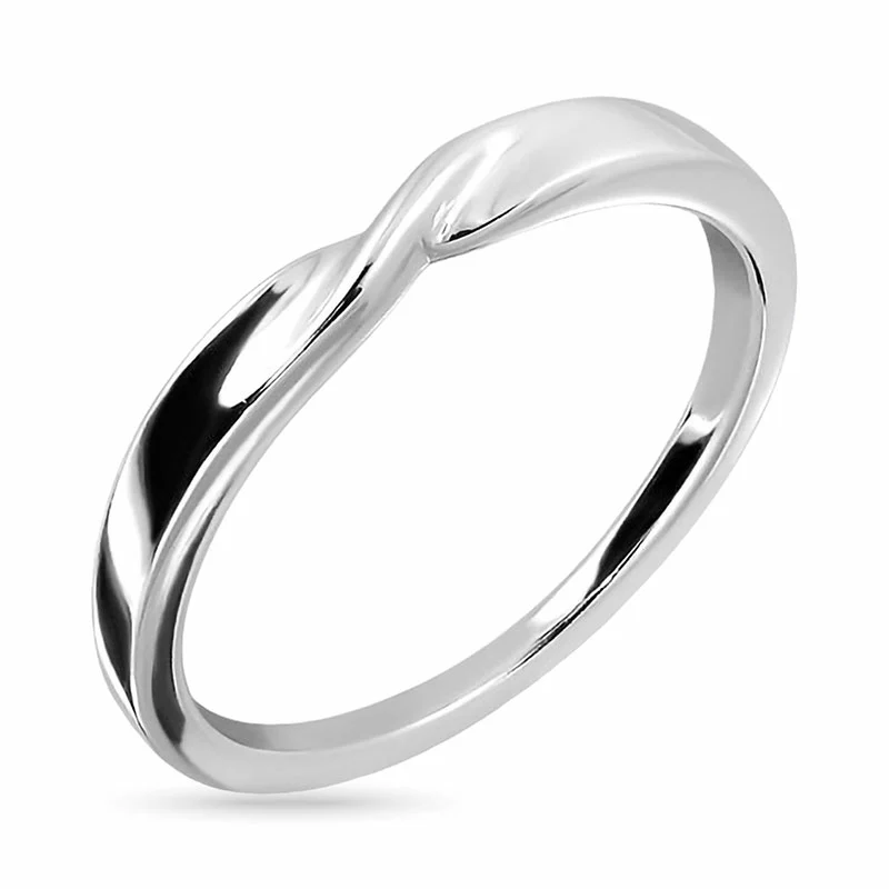 gewunden Ring aus Silber - Geflochten Ringe