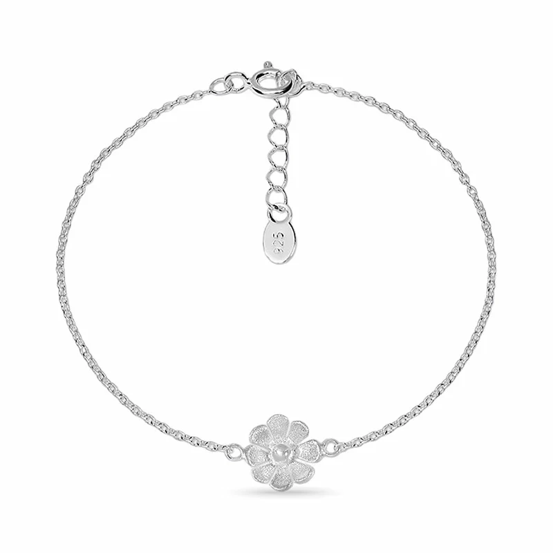Blumen Armband aus Silber - Blumenarmbänder - Tolle Blumenarmbänder online