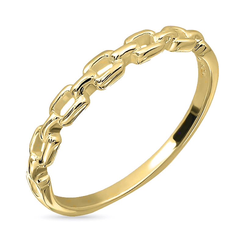 Kette Ring aus vergoldetem Sterlingsilber - Ringe aus vergoldetem Silber