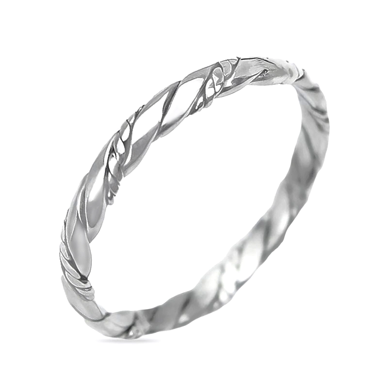 gewunden Ring aus Silber - Geflochten Ringe