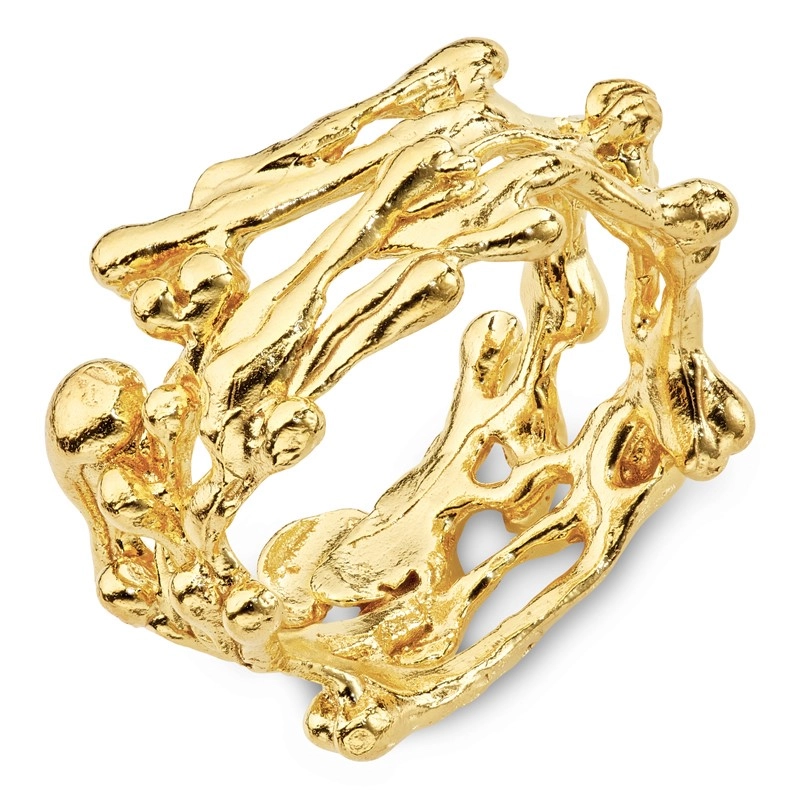 Ring aus vergoldetem Sterlingsilber - Schmuck - Günstige Schmuck online kaufen hier auf Chanti