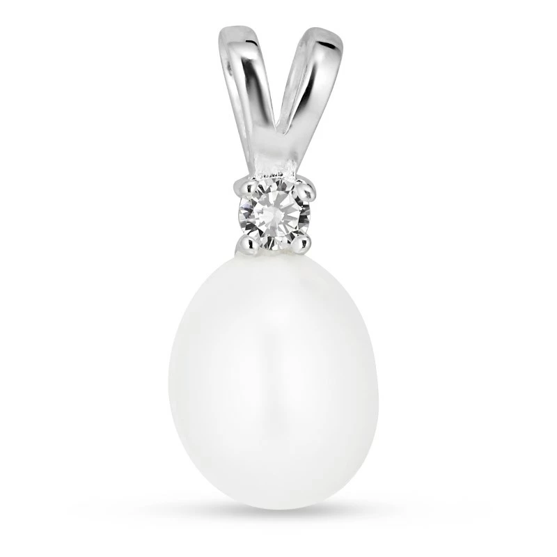 Perle Anhänger aus Silber - Perlenschmuck - Schmuckstücke mit Perlen - Schnelle Lieferung
