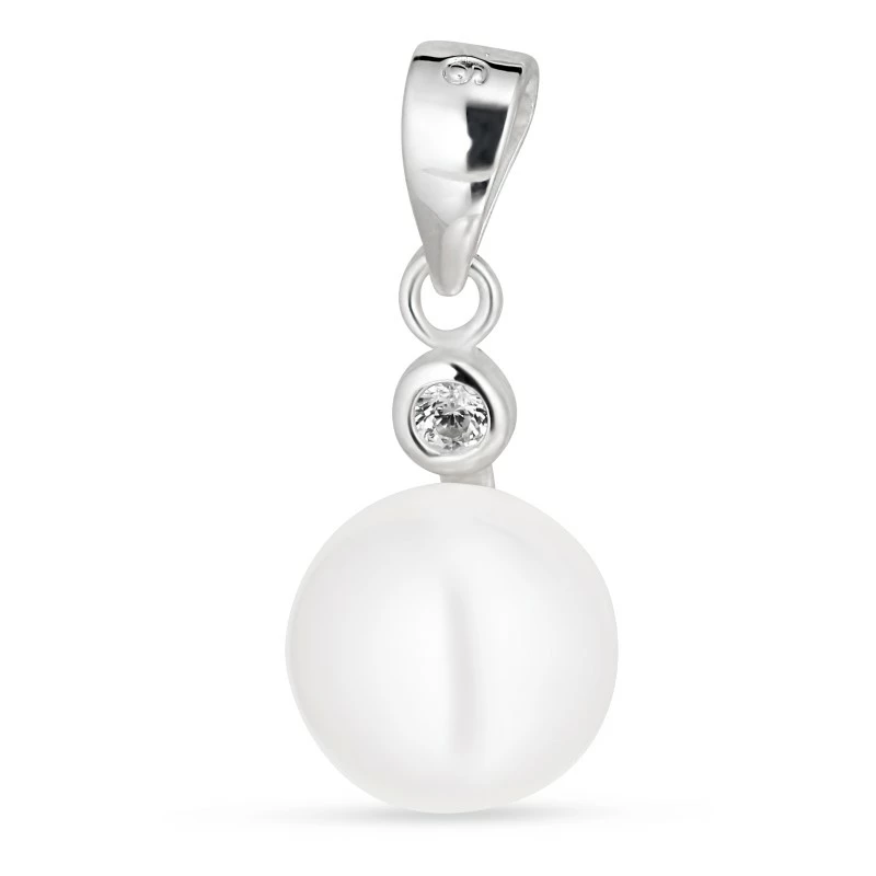 8 mm Perle Anhänger aus Silber - Perlenschmuck - Schmuckstücke mit Perlen - Schnelle Lieferung