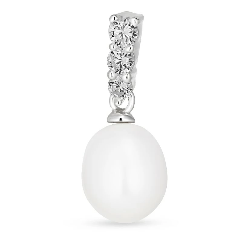 Perle Anhänger aus Silber - Perlenschmuck - Schmuckstücke mit Perlen - Schnelle Lieferung