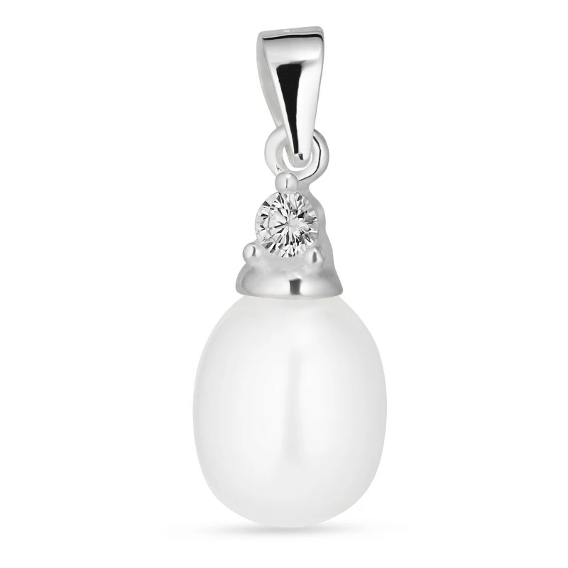 8 mm Perle Anhänger aus Silber - Perlenschmuck - Schmuckstücke mit Perlen - Schnelle Lieferung